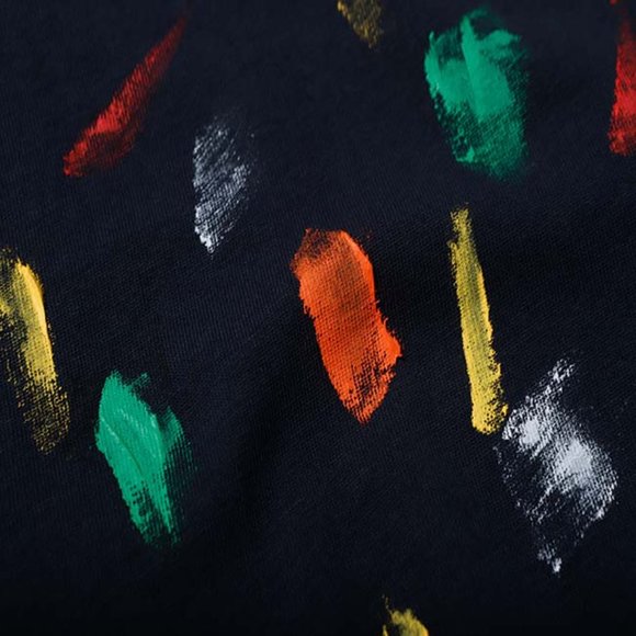 Gallery Dept. x Lanvin Paint Print Letter Logo Short Sleeve Black - Picture 11 of 13